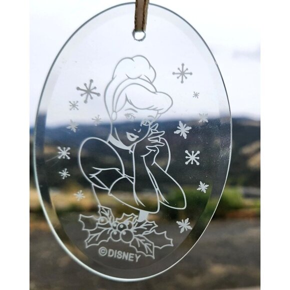 Disney Cinderella Glass Ornaments With Ribbon Hanger For Christmas or Window Dec - Picture 5 of 7